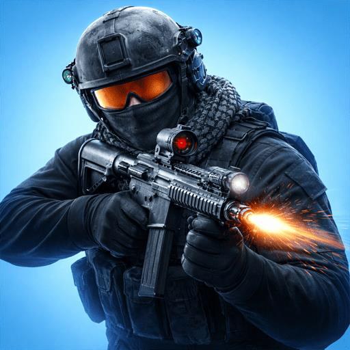 Action shooter game art